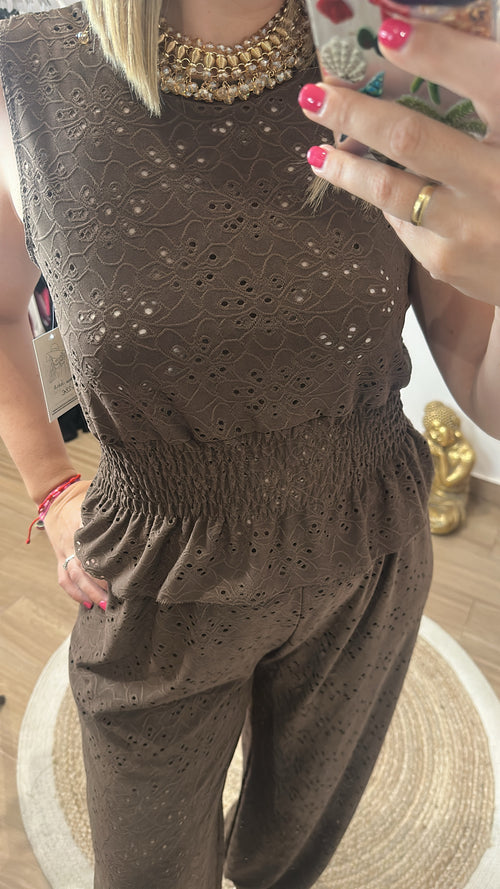 Conjunto Cristina chocolate